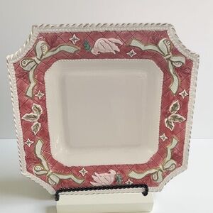 Vintage Claire Burke Holiday Collectibles 2001 Christmas Dish